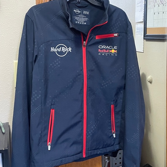Blue and Red Hard Rock Oracle Racing Jacket - Picture 1 of 4